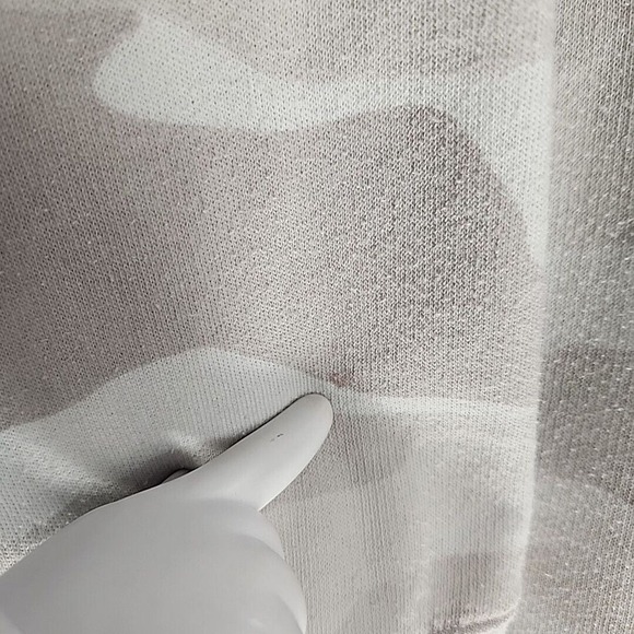 Victoria Secret VS‎ PINK Women Small Gray Camo Spirit Jersey Pullover Jacket - Picture 10 of 16